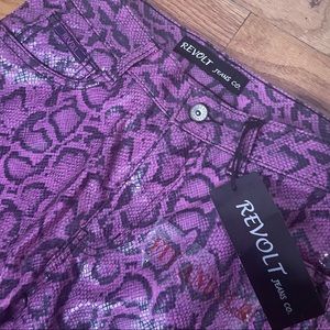 NWT SNAKE PRINT PANTS